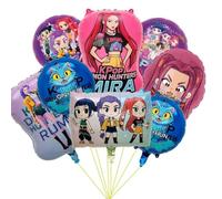 Decorazioni di compleanno per cacciatori di film demoni, 8 palloncini in lamina per ragazzi e ragazze, forniture per feste Kpop