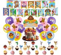 Decorazioni di Duggee per Festa Compleanno Hey - Striscione, Palloncini per Torte, Topper per Cupcake, Decorazioni per Feste a Tema Hey