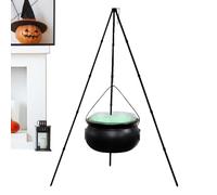 Decorazioni di Halloween all'interno - Caudrone di strega in plastica nera pratica | Cauldronn Halloween Decor con Magia Galleggiante | Halloween Grande Calderone da Tavolo