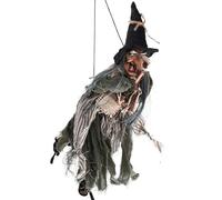 Decorazioni di Halloween - appesa urlante, attivata dalla voce, effetti sonori animati con sensore touch, costruite per portico esterno, finestra, lampione e decorazioni per feste