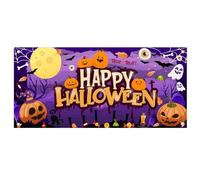 Decorazioni di Halloween, copertura per porte del garage di Halloween, decorazioni per porte da 13x6 piedi, copertura di zucca sospesa per il cantiere da parete per feste inquieto interno