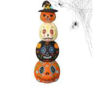 Decorazioni Di Halloween - Decorazioni Di Zucca | Figurina Di Zucca - 4 Pezzi Spook Tabletop Resina Pumpkin Figurine Day Of The Dead - Ornament Desktop Impilabile Per La Scrivania Delle Feste Den Fest