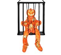 Decorazioni di Halloween del Prigioniero parlante Spaventoso - Puntello di Decorazione della casa stregata del terrore Animato,Gabbia Prigioniero spettrale, Decorazione di Halloween urlante con se