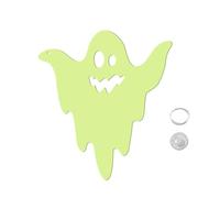 Decorazioni di Halloween fantasma - arredamento galleggiante sospeso con luci, bagliore grandi dimensioni negli oggetti scari scuri | Decorazione inquietante per la finestra del cantiere da parete, or
