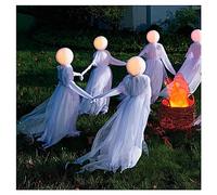 Decorazioni di Halloween for esterni, grandi luci che si tengono for mano, streghe urlanti, decorazioni spaventose for la casa, fuori, cortile, prato, giardino(White female witch)