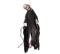 Decorazioni di Halloween Ghost, Animatronic da 38 cm, scheletro fantasma, accessorio attivato dal movimento con suoni spaventosi, decorazione spaventosa che utilizza la ella fi