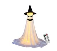 Decorazioni di Halloween Outdoor - Arrivo Ghost sospeso Illuminato | Figura attivata dal Movimento spettrale per Gli Alberi da Giardino Eventi portici Recinzione, Spaventosi Accento Spirituale OSSE