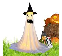 Decorazioni di Halloween Outdoor - Arrivo Ghost sospeso Illuminato | Figura attivata dal Movimento spettrale per Gli Alberi da Giardino Eventi portici Recinzione, Spaventosi Accento Spirituale OSSE