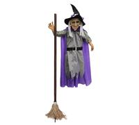 Decorazioni di Halloween per camere da letto Statuetta di strega urlante e luminosa attivata dalla voce che crea subito un'atmosfera magica alla tua festa di Halloween. Misteriosa e (Purple, 180X80)