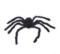 Decorazioni di Halloween per esterni e interni con ragnatela gigante, rete elastica per cortile e giardino, panno per una lunga durata di Halloween (ragno-S)