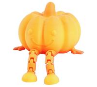 Decorazioni di Halloween per esterni Zucca seduta articolata 3D, statua 3D per amanti della zucca, per l'estate, l'autunno, la casa, il giardino, la cucina, il tavolo con (Light Yellow, One Size)