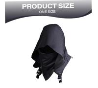 Decorazioni di Halloween, Sciarpa con Cappuccio Cyber Cowl, Costume da Assassino Medievale da Uomo Taglia Unica, Costume Scaldacollo Invernale Cappello Mantello Unisex per Cosplay di Halloween e Ab