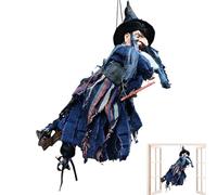 Decorazioni di Halloween - spaventosa da appendere, urlo attivato dal movimento, suono reattivo alla voce e al tocco, occhi luminosi per cortile, albero, porta, lampione e decorazione per la