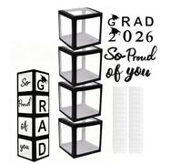 Decorazioni di laurea 2026, Arco con palloncini e scatole per centrotavola, Decorazioni per feste di laurea, per riunioni al liceo, interni, esterni, portico, casa e sala