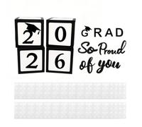 Decorazioni di laurea 2026 di palloncini, cassette postali e | Decorazioni per diplomi di scuola superiore per riunioni al liceo, interni, esterni, portico,