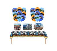 Decorazioni di Monstertruck Decorazione Monster Jam Palloncino Monstertruck per Festa Mostro Camion Stoviglie per Bambini Monster Truck Feste