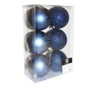Decorazioni Di Natale Blu Mezzanotte Glitter / Palle Semplici A Cuore Gocce