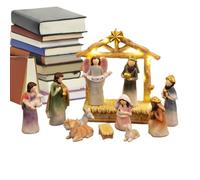 Decorazioni di Natale - Natività Set Gesù Figura Scene da Tavolo - 12 pezzi Statua statua decorazioni natalizie | Natività Set per la Casa della Camera da