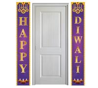 Decorazioni Diwali Happy Diwali Banner da 71x12 pollici portico interno esterno Happy Sign Festival di luci decorazioni e forniture per lo stile di casa 1 banner