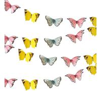 Talking Tables TSFAIRY-Bunting Stile Farfalle Festa 2,5 Metri-Graziosa Decorazione Giardino Ideale per Feste di Compleanno-Microfibra, Pastello, Carta, Multicolore