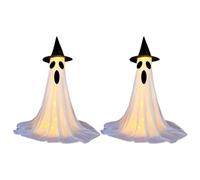 Decorazioni fantasma 2 confezioni LED impermeabili in piedi fantasma ornamenti con 8 modalità di Halloween per casa cortile portico festa