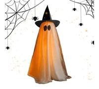 Decorazioni Fantasma Illuminato, Fantasma Halloween con Luci LED, Figure per Feste da Interni Esterni Soggiorno Giardino Camera da Letto