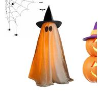 Decorazioni Fantasmi, Decorazioni Spaventose per Halloween con Luci LED a Stringa, Figure Decorative per Feste per Soggiorno Casa degli Spettri Giardino Patio Portico