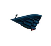 decorazioni fendinebbia Compatibile con Ford per Territory 2022 2023 per Equator Sport Paraurti posteriore Fendinebbia Lampada Telaio Copertura Strisce luminose Accessori rimorchio(Trailer cover)