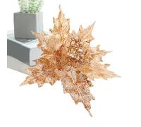 Decorazioni floreali di Natale, fiori di Natale - Ornamento di foglie d'acero di Natale, decorazioni per l'atmosfera di Natale, ornamenti di fiori di Natale in acero per la casa