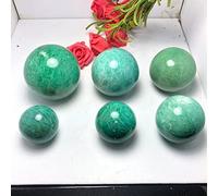 Decorazioni for la casa, 1 pezzo di pietra amazzonite naturale, gemma di cristallo, regali Power Ball, esemplare di cristallo di cristallo naturale decorazione della stanza (Color : 380-400g)