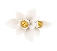 Decorazioni for la casa, adesivo da parete, fiori in ceramica, arte della parete, fiori in porcellana, decorazione da parete, targhe, sculture da parete di fiori 3D for la camera da letto, soggiorno,
