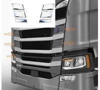 Decorazioni Frontali In Acciaio Inox 3D Per Camion Scania R NextGen 2016+