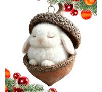 Decorazioni Ghianda Con Animali Foresta, 8cm Decorazioni a Forma Di Pignas Novità 2025, Sculture Creature Bosco, Decorazion Appendere in Acrilico 2d, Per Feste in Casa