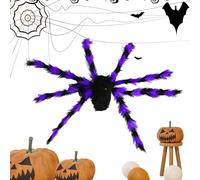 Decorazioni giganti Spider Halloween, Plush 75 Cm Halloween Yard Sches, Decorazione Web Ragno, Decorazione Web Ragno, Decorazione Di Halloween Spider Flessibile Con Gli Occhi , Per Il Patio,