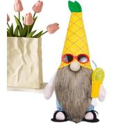 Decorazioni Gnome per la casa, Gnome senza volto,Statuetta creativa di vecchio senza volto per la primavera e l'estate - svedese senza volto che indossa occhiali da sole