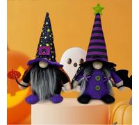 Decorazioni Gnomo Halloween Confezione da 2 con Tessuto Morbido Robusto e Cappel