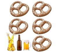 Decorazioni Gonfiabili In Pretzel Da 5 Pezzi - Galleggianti Gonfiabili In PVC Per Birra E Biscotti | Palloncini Interni Da 15 Pollici Per Oktoberfest, Natale, Decorazione Di Festa Di Natale, Giochi