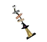 Decorazioni Halloween Accensione Della Scopa Stregone Per Legno Illuminato Esterno Decoro Le Streghe Halloween Witch Witches