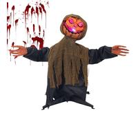 Decorazioni Halloween Animate | Decorazione da Giardino Zucca Fantasma | Decorazione Oscillante con Suoni per Patio Giardino Portico Cortile Sentiero Festa