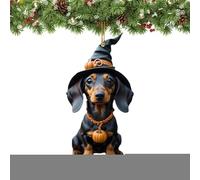 Decorazioni Halloween Bassotti, Adesivo Auto 2D Specchietto Retrovisore, Decorazioni Stagionali per Finestra Bar Autunno Feste Giardino Cucina Caffè Portico Interno