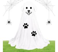 Decorazioni halloween da esterno Ornamento Spettrale A Batteria Con Luce | Decorazione Da Giardino Cane Fantasma Per Patio Portico Porta D'Ingresso Prato Cortile Stagione Autunnale