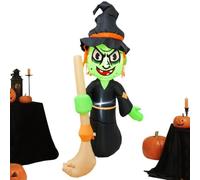 Decorazioni Halloween da Giardino Figura Di Casa ta Horror Con LED | Gonfiabile Halloween Per Esterno Giardino Prato Feste Centri Commerciali Percorsi Interno Cortile