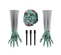 Decorazioni Halloween | Pali Decorativi Realistici con Volto e Braccia Scheletrici | Impermeabili Decorazioni Cimitero Esterno Idee Regalo Feste per Casa Stregata
