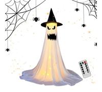 Decorazioni Halloween per Esterni | Fantasma LED Illuminato per Esterni Halloween | Accessorio Horror per Decorazioni Stagionali Ideale per Famiglie e Feste
