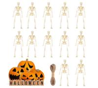 Decorazioni Halloween Scheletro 12 Teschi Halloween Appendibili E Snodabili | Decorazione Scheletro Spettrale Per Feste, Camere da , Giardini, Case Infestate, Palcoscenici e Spettacoli