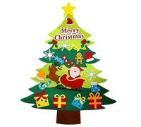 Decorazioni in feltro per alberi di Natale - Kit albero di Natale in feltro per bambini, set di artigianato per alberi di Natale per bambini con 20 ornamenti rimovibili - Decorazioni natalizie in