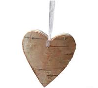 Decorazioni in legno da appendere per le vacanze con corda tra cui forme di cuore, stella e farfalla, progettate per ornamenti per albero di Natale e fondali fotografici festivi con fascino rustico (D