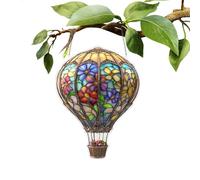 Decorazioni in mongolfiera - ciondolo appeso acrilico 2D | Ornamento all'aperto resistente alle intemperie per cortile, giardino, patio, portico, balcone, finestra e decorazioni per il festival