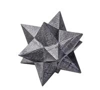 Decorazioni in per la casa, statua di a forma di stella, pietra spirituale naturale lucidata, ornamento positivo da tavolo per studio, soggiorno, camera da