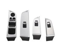 Decorazioni Interni Auto Compatibile Con BMW Per 6gt G32 2018 2019 2020 2021 2022 2023 Auto Pannello Bracciolo Porta Pulsante Interruttore Alza-Vetro Decorazione(Silver)